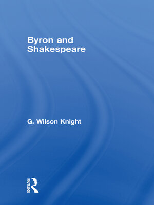 cover image of Byron & Shakespeare--Wils Kni